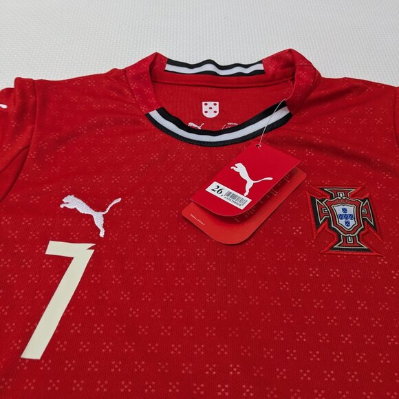 Ronaldo #7 Home Red Portugal Youth Puma Kit - Picture 5 of 16